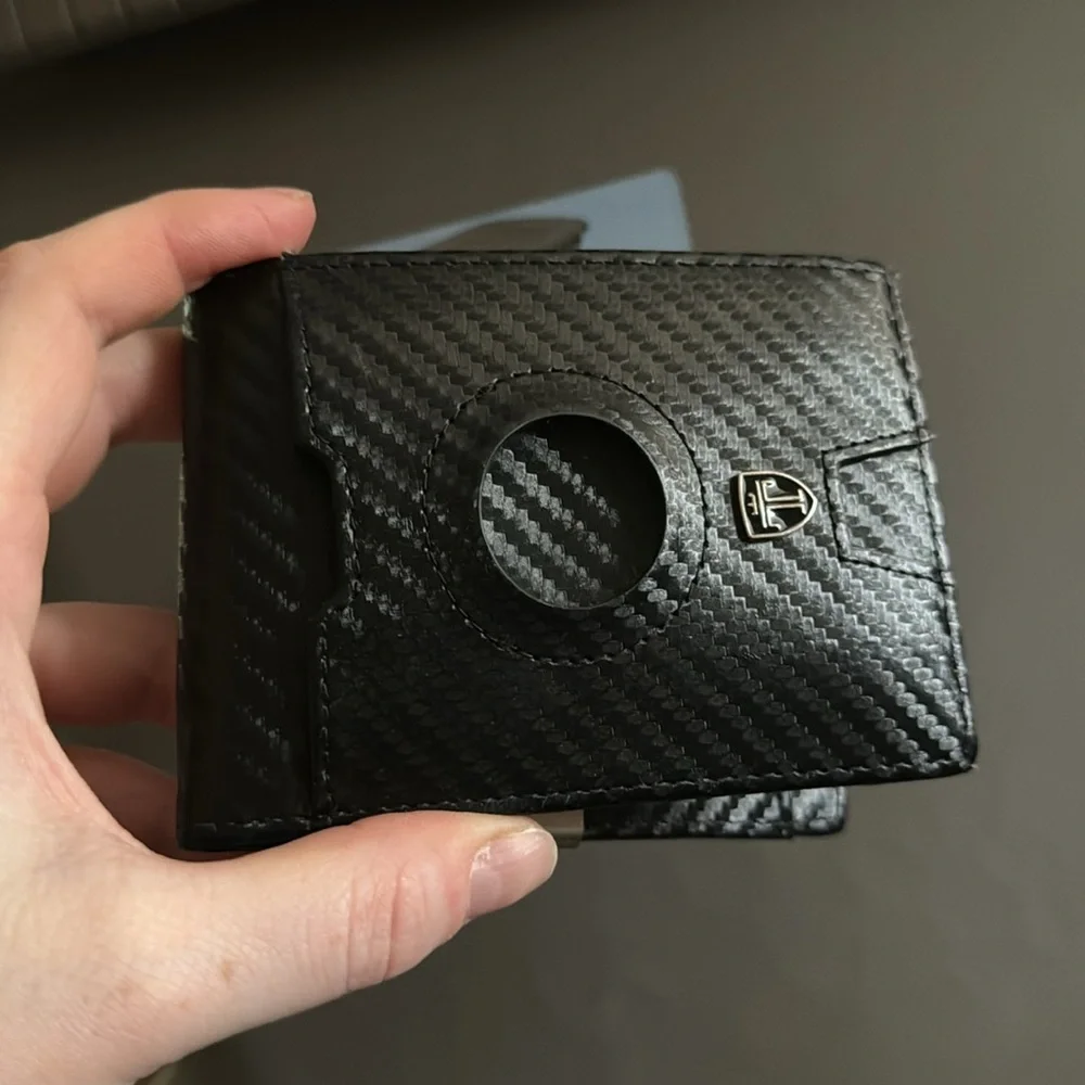 2/$40 TRAVANDO AirTag RFID Wallet w/ Money Clip Card Holder RFID Blocking Bifold